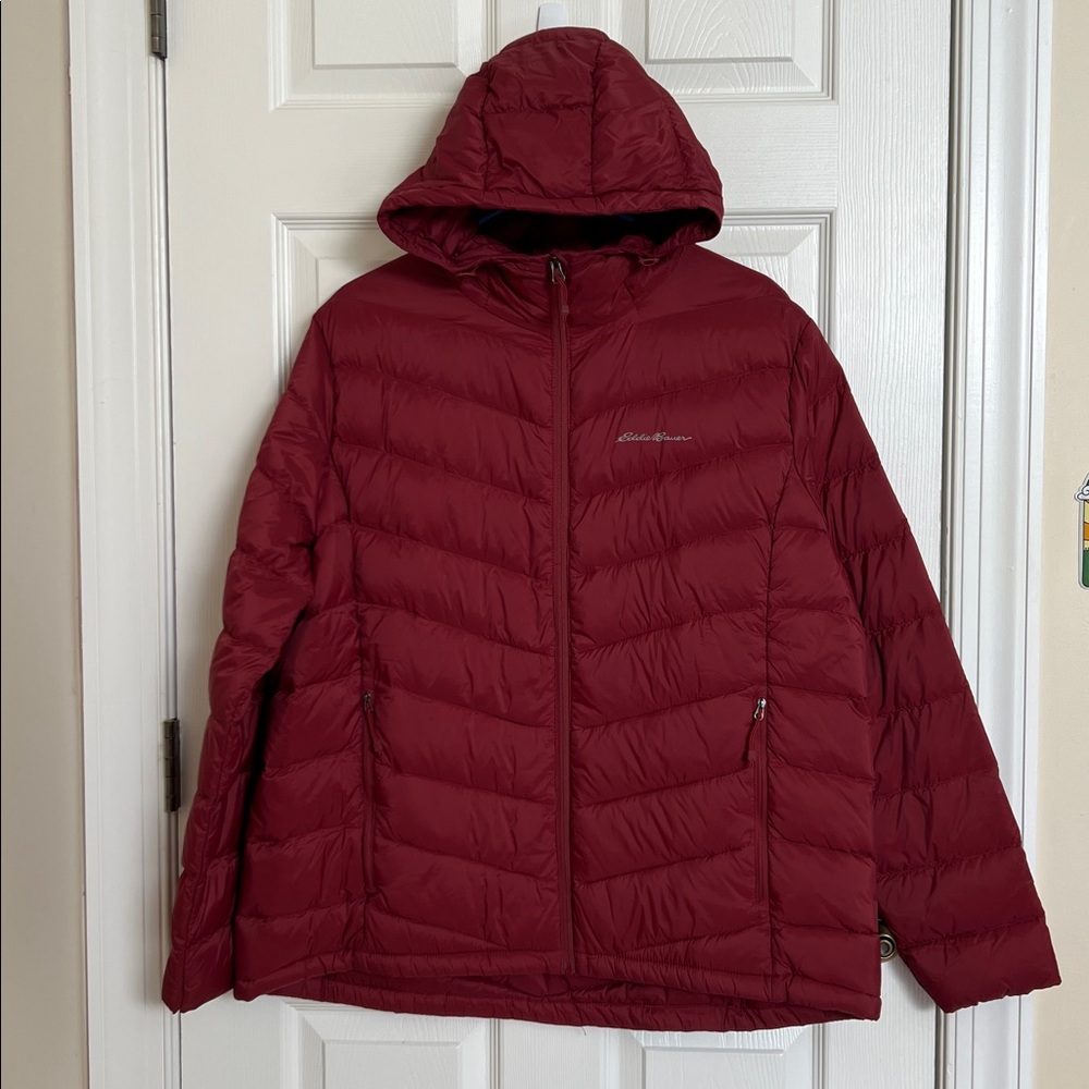 Eddie Bauer Women's Red Puffer Jacket
